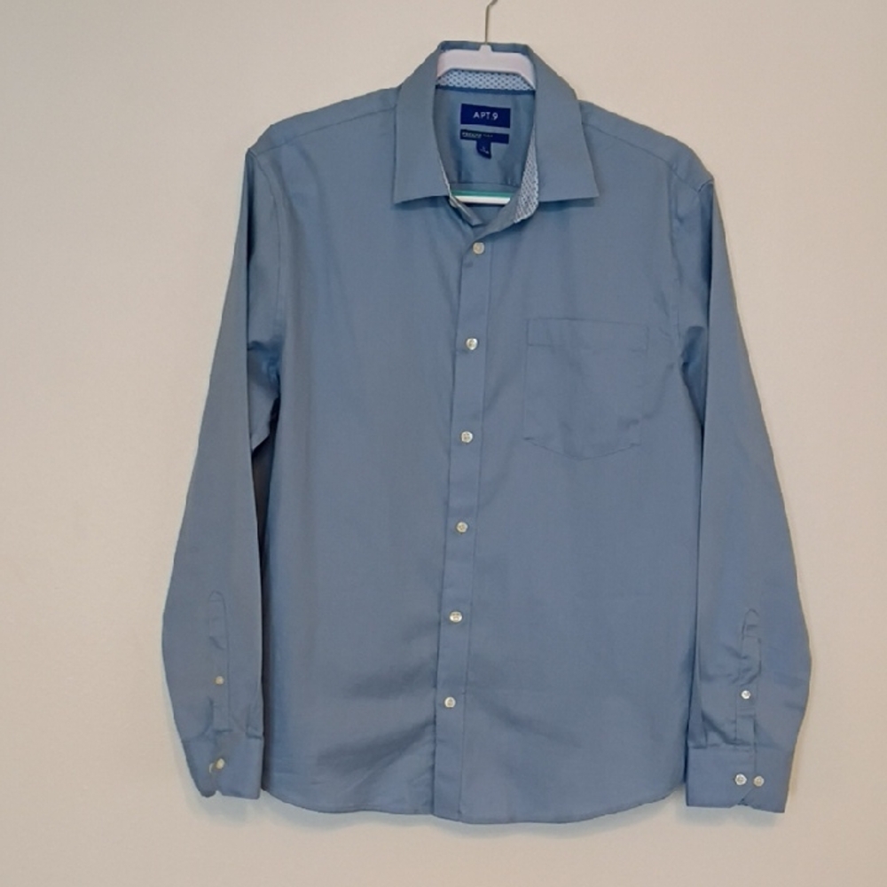 Apt. 9 Blue Casual Button Down Shirt